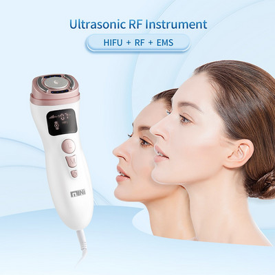 Professzionális Mini HIFU gépi ultrahangos RF EMS arcmasszírozó mikroáramú bőr lifting feszesítő ránctalanító otthoni használatra