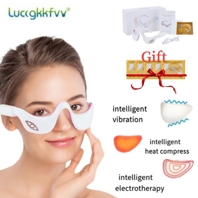 3D Smart Vibration Micro Current Pulse Infrared Heat Compress Eye Massager Fatigue Relieve Reduction Remove Remove Dark Circle