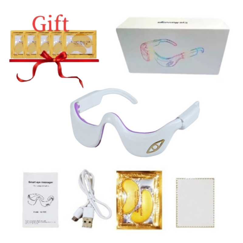 3D pametna vibracija, mikrostrujni puls, infracrveni toplinski kompresor, masažer za oči, umor, smanjenje bora, uklanjanje podočnjaka