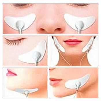 Electric Slimming Facial Massager V-Face Trainer Jaw Exerciser Skin Lift Skin Lift EMS Face Pulse Muscle Stimulator with Electrode Pads
