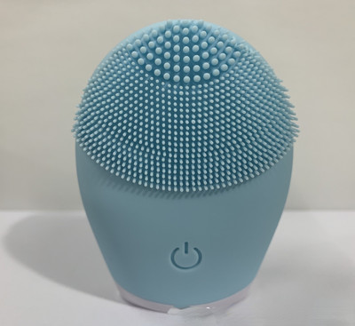 Perie de curățare a feței din silicon Dispozitiv electric de curățare a feței de frumusețe Masaj facial Vibrații Perie de curățare a porilor adânci Perie de față