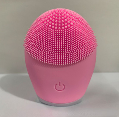 Perie de curățare a feței din silicon Dispozitiv electric de curățare a feței de frumusețe Masaj facial Vibrații Perie de curățare a porilor adânci Perie de față