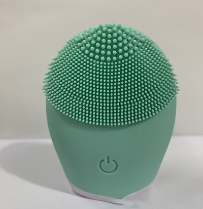 Perie de curățare a feței din silicon Dispozitiv electric de curățare a feței de frumusețe Masaj facial Vibrații Perie de curățare a porilor adânci Perie de față