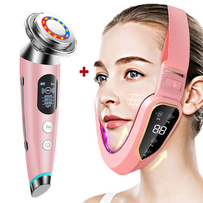 EMS V Face Shaper Lifting Facial Massager Double Chin Reducer Μεσοθεραπεία LED με ραδιοσυχνότητες Σύσφιξη δέρματος Αφαίρεση ρυτίδων