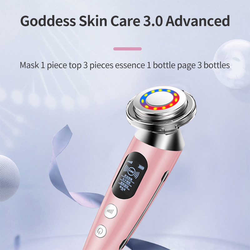 EMS V Face Shaper Lifting arcmasszírozó dupla állát csökkentő LED mezoterápiás rádiófrekvenciás bőrfeszesítő ránctalanítás