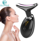 Face Beauty 3 boje LED Photon Therapy Skin Tighten Reduce Double Chin Anti Wrinkle Remove Neck Lifting Massager Alati za njegu kože