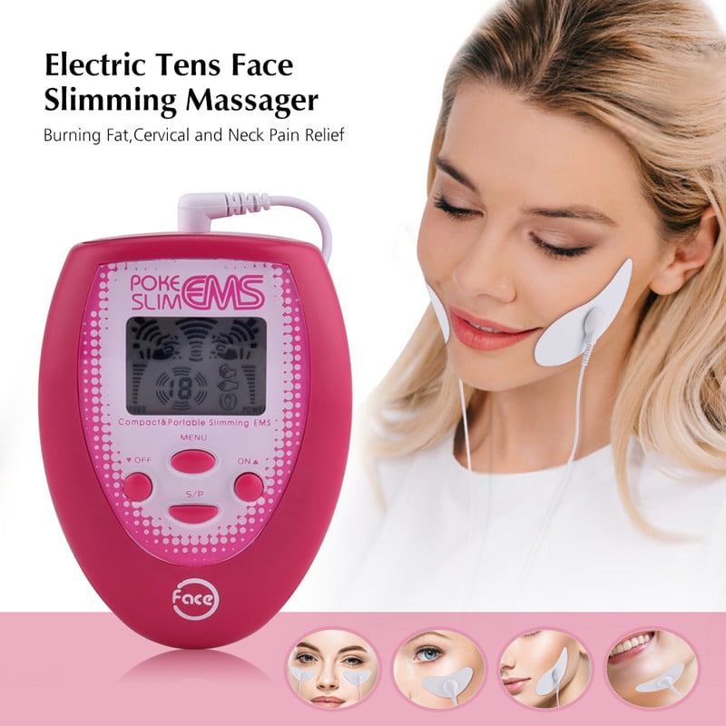 EMS Face Silmming Massager Stimulator muscular electric Mașină de ridicare a pielii Masaj facial Reduce bărbia dublă Instrumente pentru liftingul pielii