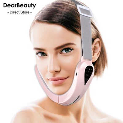 EMS Facial Lifting Maser Curea de ridicare în formă de V pentru bărbie dublă Lumină roșie albastră LED Slăbire Vibrații Dispozitive de lifting facial Îngrijirea pielii