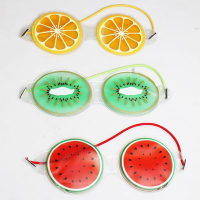 1db Gyümölcsjég borogatás szemmaszk fáradtság enyhítésére eltávolítja a fekete szemtáskákat Soft Beauty Sleeping Gel Eye Patch Beauty Tool
