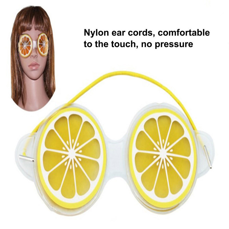 1db Gyümölcsjég borogatás szemmaszk fáradtság enyhítésére eltávolítja a fekete szemtáskákat Soft Beauty Sleeping Gel Eye Patch Beauty Tool