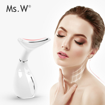 Ms.W Face Massager για γυναίκες,Φορητό μασάζ προσώπου για περιποίηση δέρματος,Beauty Personal Care Ηλεκτρικό θερμαινόμενο μασάζ αυχένα