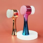 RTS Gradient Pore Exfoliating Face Perie Perie de masaj pentru curățarea feței Perie de spălare cu două fețe, Machiaj de spălat, Curățare prin masaj