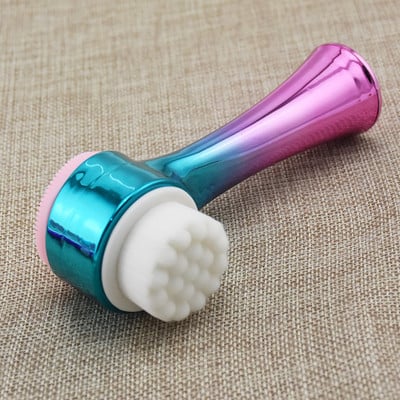 RTS Gradient Pore Exfoliating Face Perie Perie de masaj pentru curățarea feței Perie de spălare cu două fețe, Machiaj de spălat, Curățare prin masaj