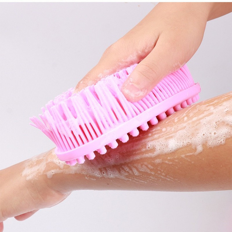 Szilikon sampon fejbőr masszázskefe Szilikon testkefe hajmosó fésű fürdőkád SPA zuhanykefe masszázskefe hajkefe