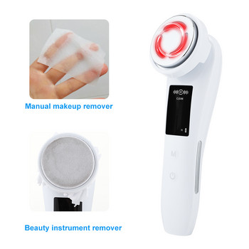 Почистващ препарат за лице EMS LED Photon Therapy RF Radio Vibration Massage Warm Skin Rejuvenation Microcurrent Eye Care Beauty Device Tool Tool
