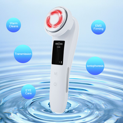 Aparat de curățare a feței EMS Terapie cu fotoni cu LED Radio RF Masaj cu vibrații Întinerirea pielii cu microcurent Instrument de înfrumusețare pentru îngrijirea ochilor