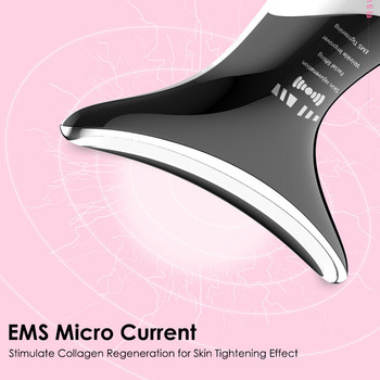 V Line Face Neck Lifting Machine EMS Microcurrent LED Photon Therapy Beauty Device Anti Wrinkle Remove Double Chin Face Massager