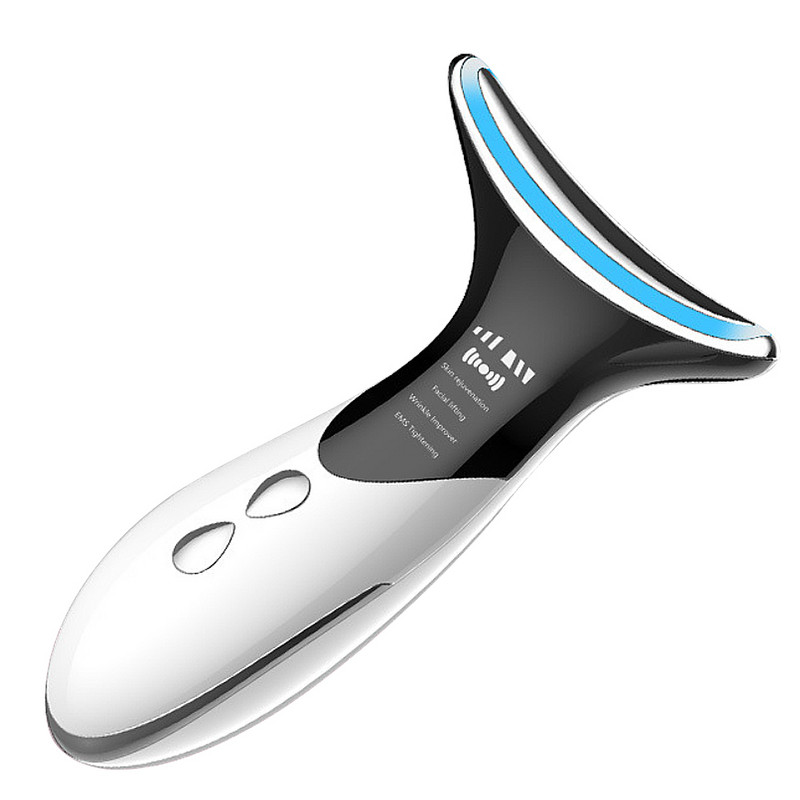 V linijos veido kaklo pakėlimo aparatas EMS mikrosrovės LED fotonų terapijos grožio prietaisas nuo raukšlių šalinamas dvigubo smakro veido masažuoklis