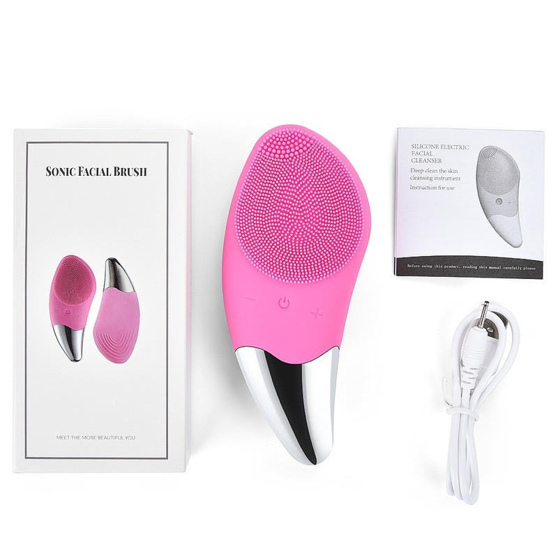 Električna četka za čišćenje lica Silikonski zvučni čistač lica Deep Pore Cleaning Skin Četka za čišćenje lica Uređaj USB punjenje