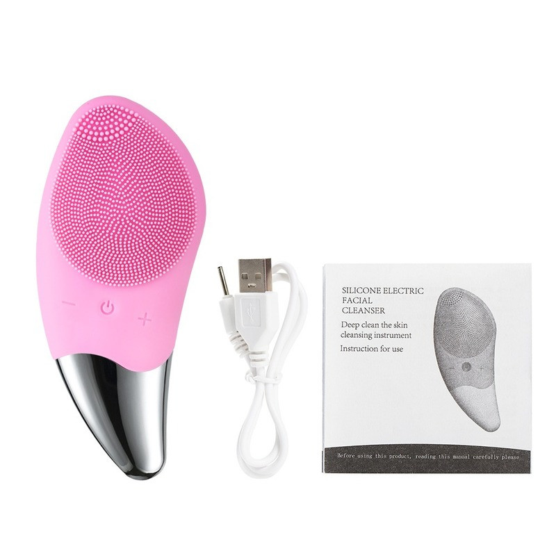 Električna četka za čišćenje lica Silikonski zvučni čistač lica Deep Pore Cleaning Skin Četka za čišćenje lica Uređaj USB punjenje
