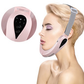 LED Photon Face Lifting Device EMS Face Massager V-Line Lift Up Belt Chin Face Plava Crvena Light Therapy Ljepota Masaža za njegu kože