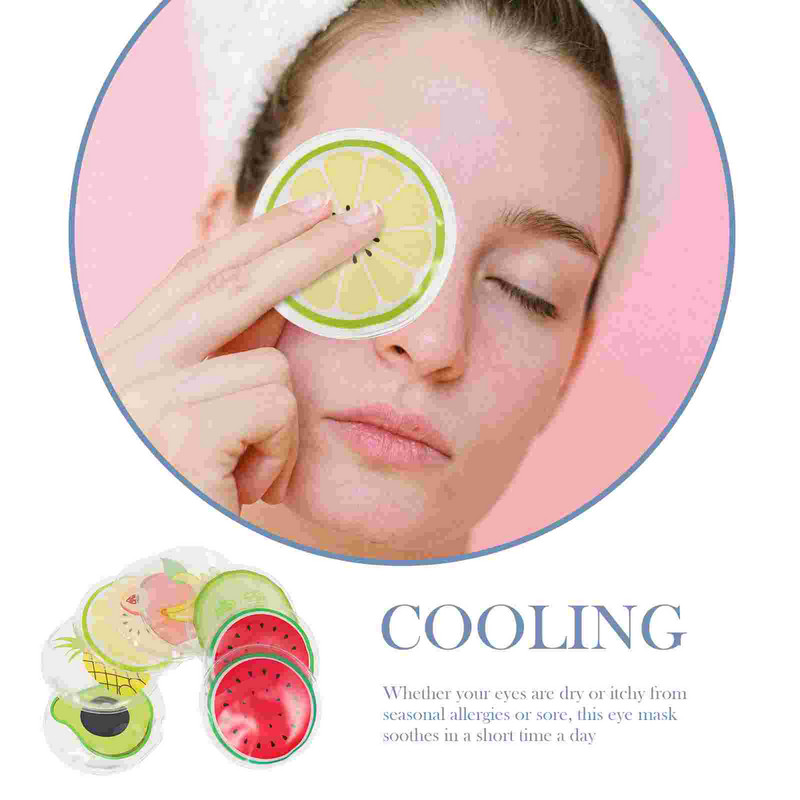 8kom udobnih ledenih flastera Jastučići za oči s hladnom terapijom Ledeni flasteri za oči s voćnim uzorkom Ledeni paketi za oči za ured na putovanju Kućno spavanje