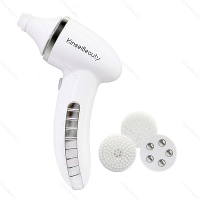 4u1 Wash Četka za čišćenje lica Sonic Vibration Face Cleaner Dubinsko čišćenje Masaža sa zamjenom 4 glave Aparat za čišćenje lica