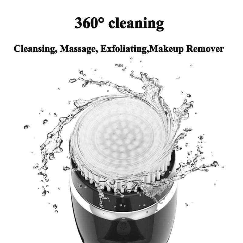 4u1 Wash Četka za čišćenje lica Sonic Vibration Face Cleaner Dubinsko čišćenje Masaža sa zamjenom 4 glave Aparat za čišćenje lica