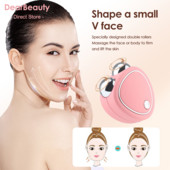 EMS Facial Massager Microcurrent Face Lift Machine Roller Skin Tightening Rejuvenation Beauty Charging Facial Remover Remover