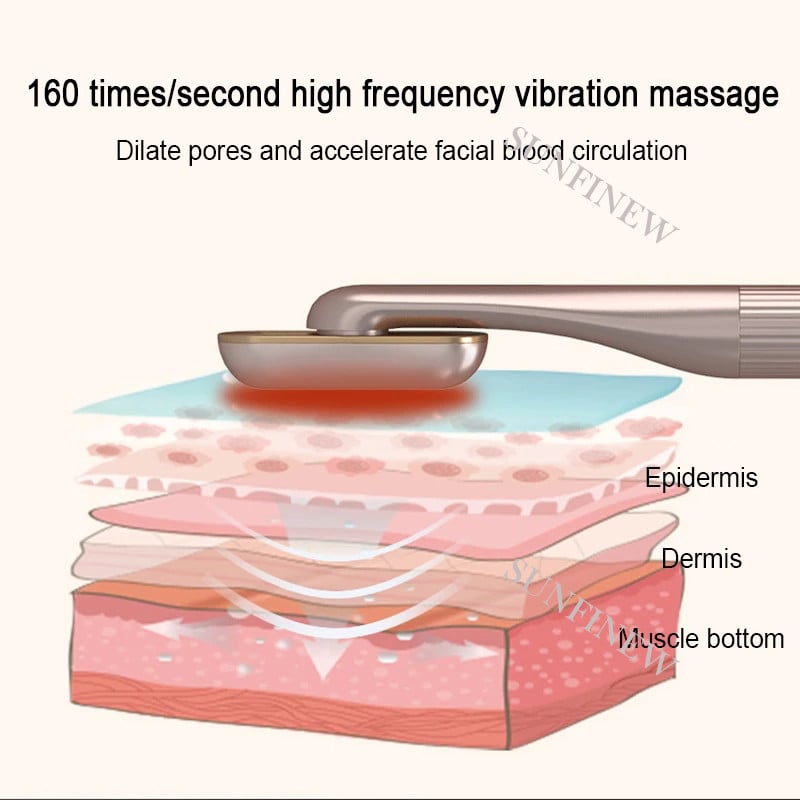 EMS Microcurrent Face Lift Szépségápolás gép Szemmasszírozók Red Light Therapy Anti Aging Wrinkle Arc bőrfeszesítő készülék