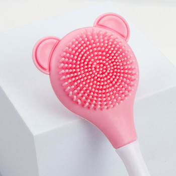 5 Χρώματα Bear Double Head Silicone Gel Mask Brush Beauty Mud Mask Face Wash Brush DIY Mask Stirrer Εργαλείο περιποίησης δέρματος προσώπου