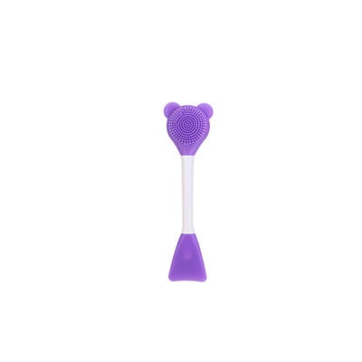 5 Colors Bear Duplafejű szilikon gél maszk ecset Beauty Mud Mask Arclemosó ecset DIY Mask Keverő arcbőrápoló eszköz