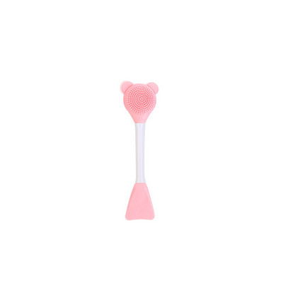 5 Colors Bear Duplafejű szilikon gél maszk ecset Beauty Mud Mask Arclemosó ecset DIY Mask Keverő arcbőrápoló eszköz