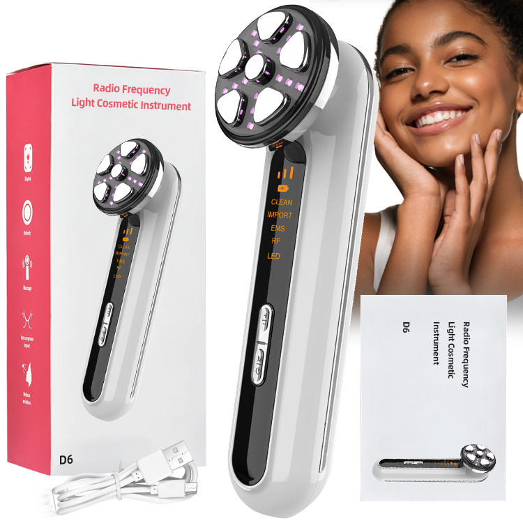 2023 Otthoni használatra készült szépségápolási felszerelés mikroáramú Ems Led foton fényterápiás arcmasszírozó Sonic Rf Beauty Device arcmasszírozó