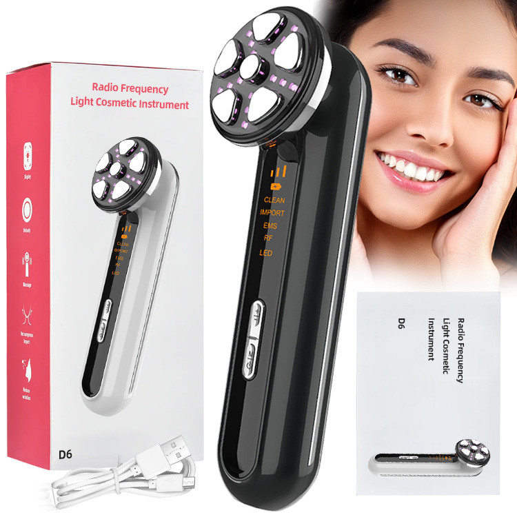 2023 Otthoni használatra készült szépségápolási felszerelés mikroáramú Ems Led foton fényterápiás arcmasszírozó Sonic Rf Beauty Device arcmasszírozó