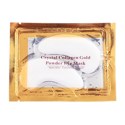 2 vnt. aukso kristalo kolageno paakių kaukė tamsius ratilus šalinantys akių pleistrai veido priežiūrai