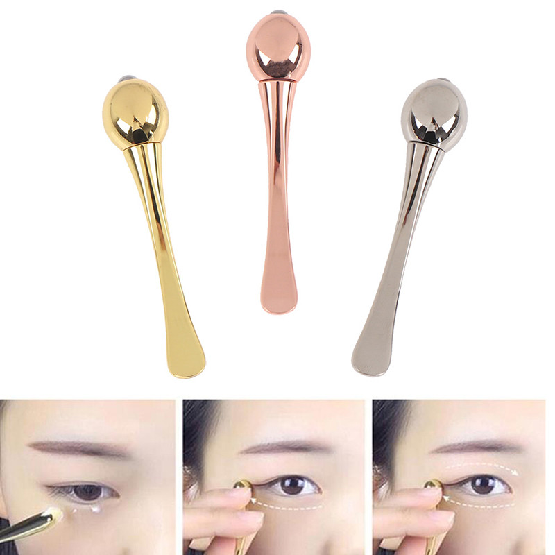 1 kom kozmetičkih masažnih valjaka za oči Štapić za kremu za oči Žlica Aplikator Lopatice Žlica za lice protiv bora Alat za njegu lica od legure
