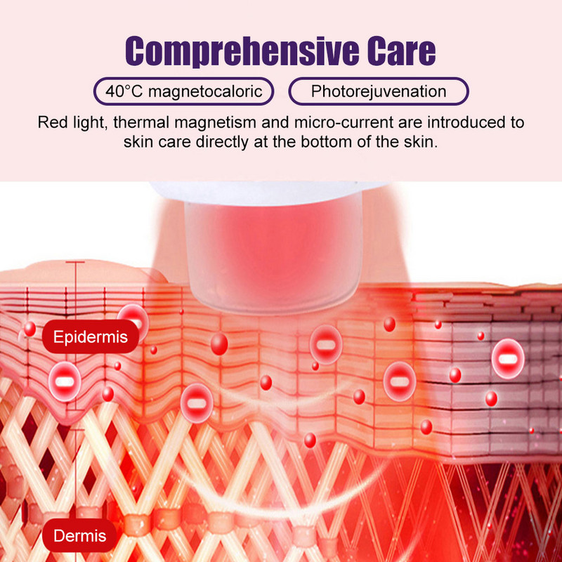 Microcurrent Face Lifting Wand Pro Skin Care Device Anti Aging Skin Tighten Meleg arcmasszírozó Oxigén injekciós ránctalanítás