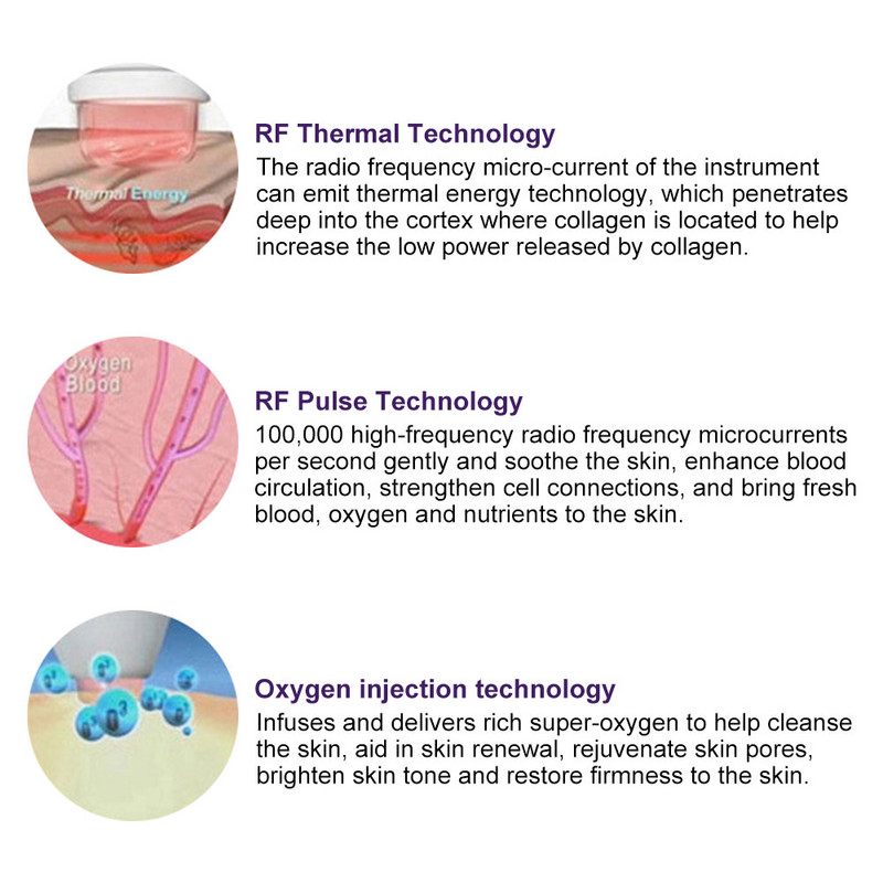 Microcurrent Face Lifting Wand Pro Skin Care Device Anti Aging Skin Tighten Meleg arcmasszírozó Oxigén injekciós ránctalanítás