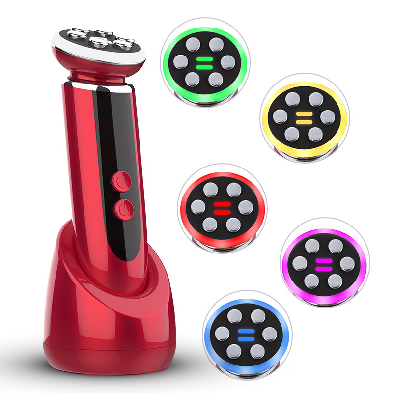 mini rf arcszépítő készülék ems műszer 5 az 1-ben rf ems led fényterápiás arcszépítő készülék