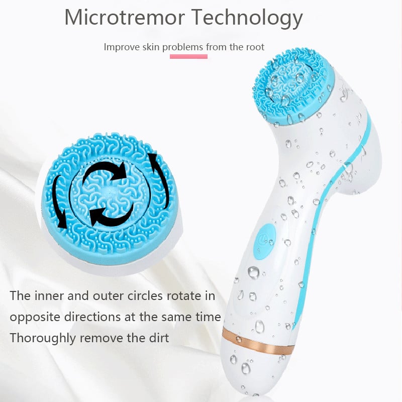 3 az 1-ben elektromos arctisztító arclemosó kefe Akne mitesszer eltávolító Mélytisztító újratölthető Beauty Machine bőrápoló