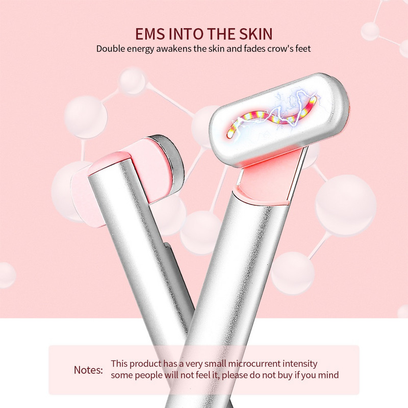 EMS Hot Compress Eye Massager Wand Smart Red LED za pomlađivanje kože oko očiju Zatezanje kože protiv starenja Uklanjanje podočnjaka Beauty Machine