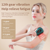 9/12 Gears vibrációs fűtés elektromos TENS Guasha kaparódeszka kefe arc hátfej kotrás meridián relaxációs masszírozó