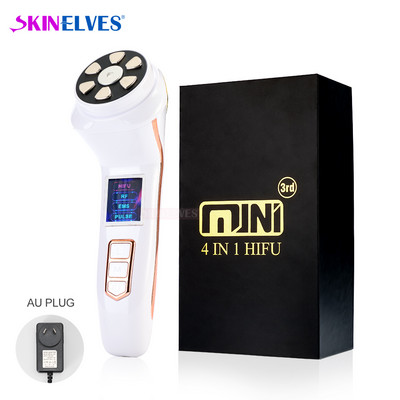 Mini Hifu, 3 generație, radiofrecvență facială, a treia generație, mașină profesională de înfrumusețare pentru ridicarea feței și a corpului de înaltă frecvență