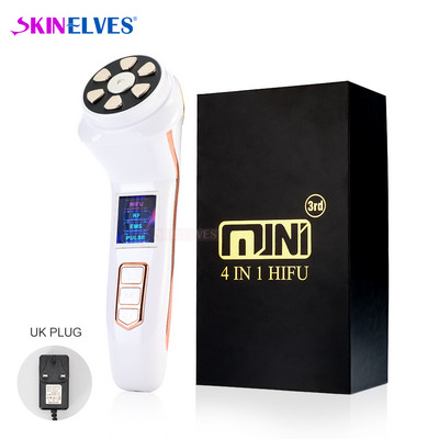Mini Hifu, 3 generație, radiofrecvență facială, a treia generație, mașină profesională de înfrumusețare pentru ridicarea feței și a corpului de înaltă frecvență