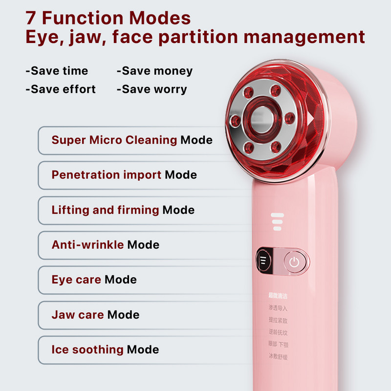 2023 Face Lifting Feszesítő EMS PDT LED Photon Nutrition Import Deep Clean karcsúsító készülék bőrápoló masszírozó gép