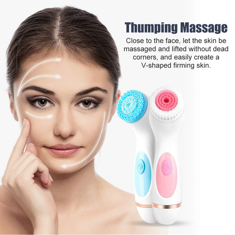 Elektromos tisztítókefe 3 az 1-ben Sonic forgó tisztítókefe Galvanic Facial Spa System Deeply Clean Mitesszerek eltávolítása eszköz