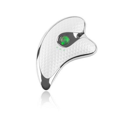 Face Lift Guasha Massager Elektriline Gua Sha Laud Soojendusega Vibreeriv Näomassaaži Masseerija Punane Sinine Teraapia kraapimisplaadi salendav tööriistad