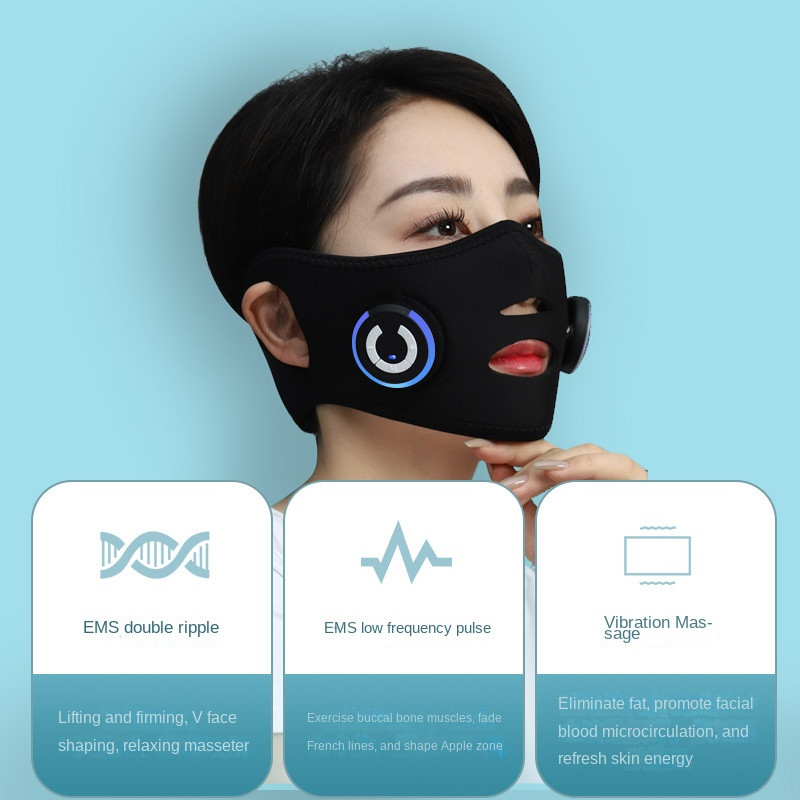 EMS Beauty Instrument Arcemelő műszer Arcmasszírozó Arcmaszk Arcemelő készülék V arcemelő feszesítő mikroáram