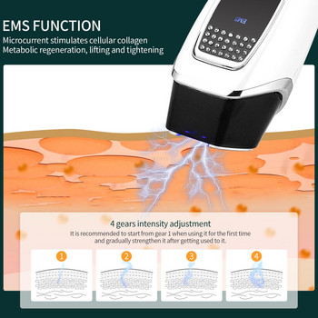 5-В-1 Импулсен инструмент за красота Масажор за лице LED светлинна терапия Електропорация Подмладяване на кожата Микро ток Премахване на бръчки